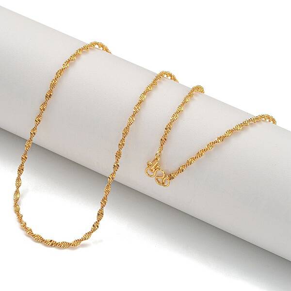 Brass Singapore Chain Necklaces for Women