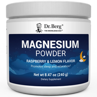 Magnesium Powder Drink Raspberry Lemon Flavor – 325 mg of Magnesium Glycinate per serving – 50 servings Healthcare Vitami...