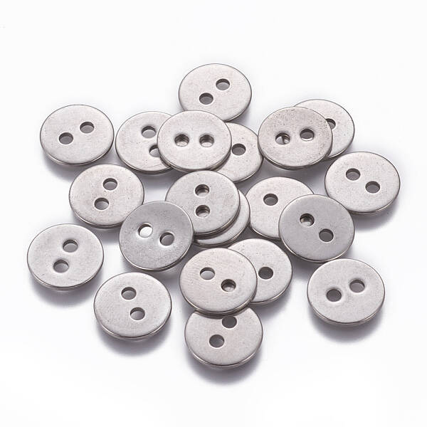 Tarnish Resistant 201 Stainless Steel Buttons