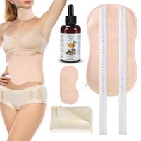 Castor Oil Pack Set - 4 Organic Flannel Wraps with Organic Cotton, 4 fl. oz./125m Organic Rosemary Skin Care Natural Pink Kit...