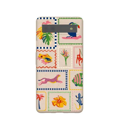 Seashell Tropical Paradise Google Pixel 6a Case