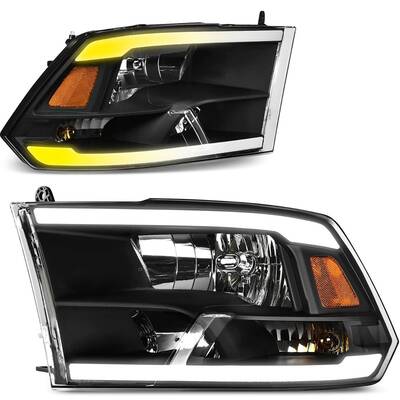 YITAMOTOR® LED DRL Headlights Sequential Signal Lamp For 2010-2018 Dodge Ram 1500 2500 3500
