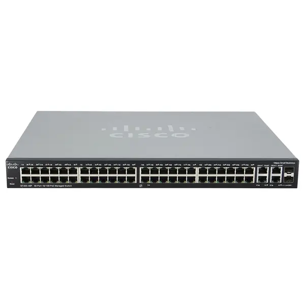 SF300-48P Cisco SM 300 48x PoE 2x RJ45 Port 2x Combo SFP Port Switch