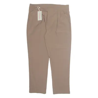 OOTORI Chino Womens Trousers Beige Loose Straight W34 L27