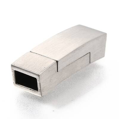 Tarnish Resistant 304 Stainless Steel Magnetic Clasps with Glue-in Ends