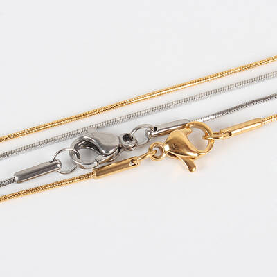 304 Stainless Steel Snake Chain Necklace Making