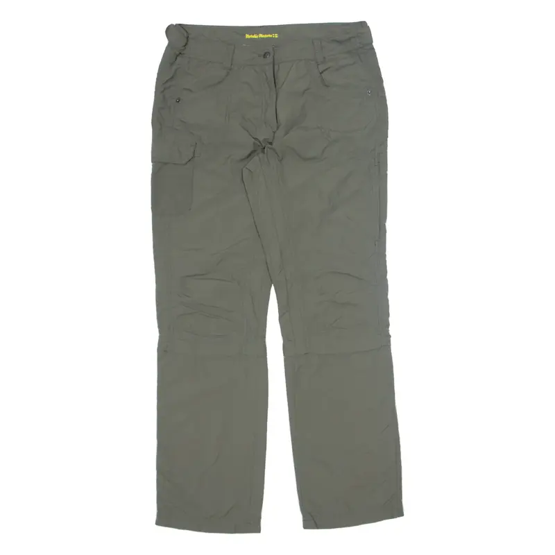 NORDIC NATURE Outdoor Trousers Green Regular Straight Nylon Womens W32 L30