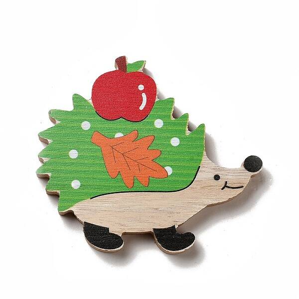 Autumn Single Face Printed Wood Cabochons