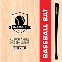 TRIOS Beechwood Breaks and Hit Parade Baseball Card Set with 1 Bat and 1 Baseball Card for Baseball Enthusiasts