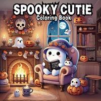 Cute Cartoon Themed Coloring Book, 1 Count Ghost Pattern Coloring Book for Home & Office, Kawaii Art Supplies for Teens & Adu...
