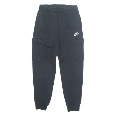 NIKE Mens Joggers Black Tapered XS W26 L26