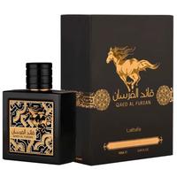 Lattafa Perfumes Qaed Al Fursan Perfume By Lattafa (Black Box ) 3.04 Oz - Fruity And Fresh Fragrance With A Sweet Woody Dry D...