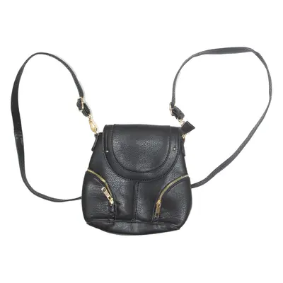 Womens Backpack Bag Black Leather