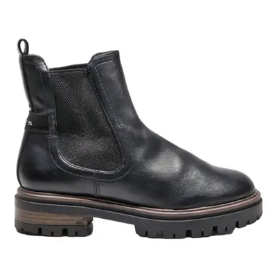 TAMARIS Chelsea Boots Black Leather Womens UK 3