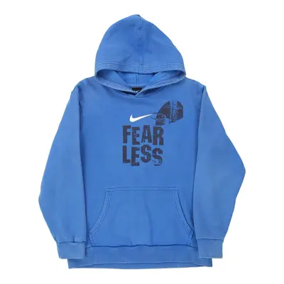 Age 14-16  Nike Hoodie - Large Blue Cotton Blend