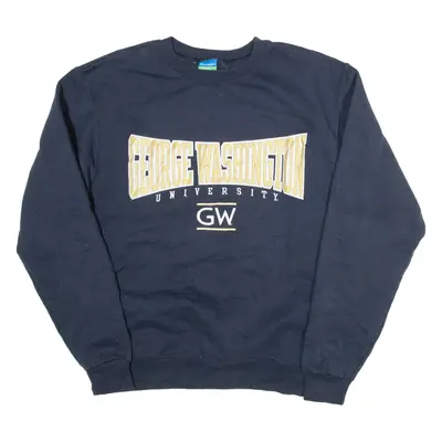 CHAMPION George Washington University Mens Sweatshirt Blue USA M