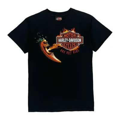 Cozumel Mexico Harley Davidson Graphic T-Shirt - Small Black Cotton