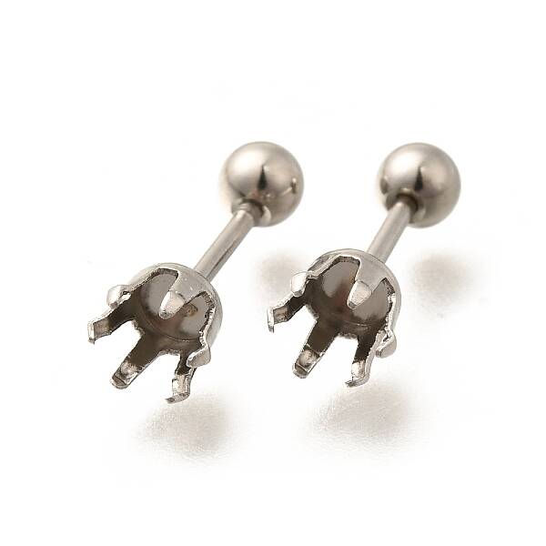 304 Stainless Steel Stud Earring Findings