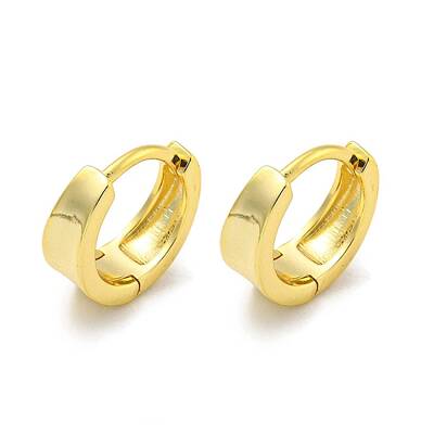 Brass Hoop Earrings