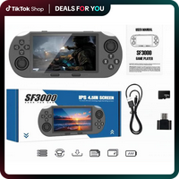 #dealsforyoudays  [Lynx Core] SF3000 Retro Handheld Game Console, 4.5 Inch IPS Screen Game Console, Wireless Mini Portable Ga...