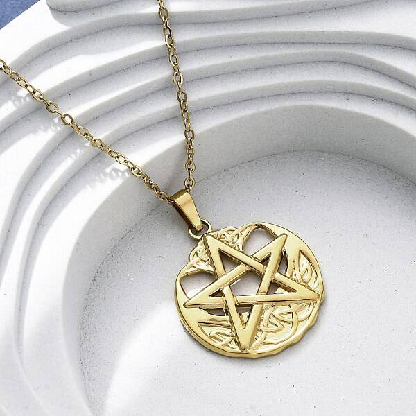 Viking Pentagram 304 Stainless Steel Pendant Necklaces