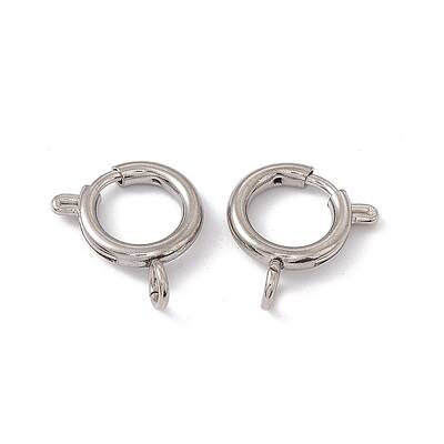 Non-Tarnish 201 Stainless Steel Spring Ring Clasps