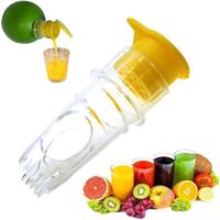 2-Pack Lemon Squeezer Portable Lemon Juicer BPA-Free Plastic Lime Juicer Compact Juice Extractor Handheld Citrus Press with L...