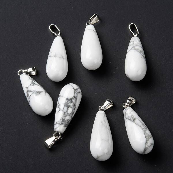 Natural Howlite Pendants