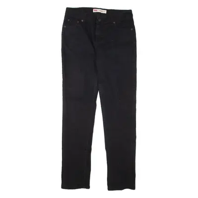 LEVI'S 502 Jeans Boys Black Regular Tapered W30 L32