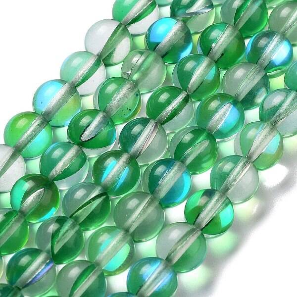 Synthetic Moonstone Beads Strands