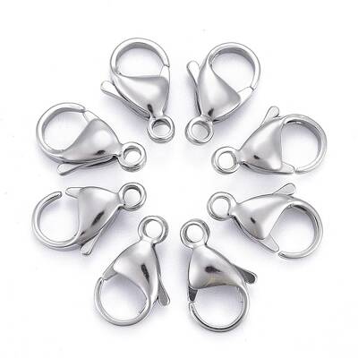 Tarnish Resistant 304 Stainless Steel Lobster Claw Clasps