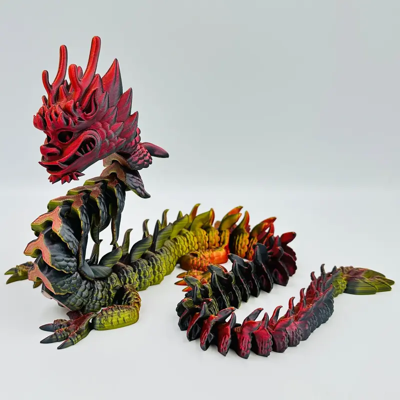 Large Imperial Dragon - 3D Printed - Articulated