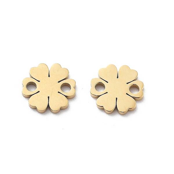 304 Stainless Steel Laser Cut Flower Connector Charms