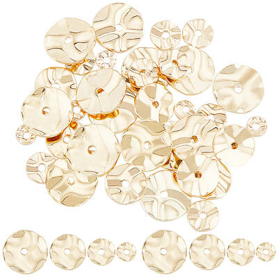 56Pcs 4 Style Brass Beads