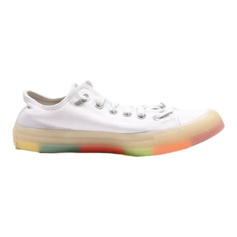 CONVERSE Low Top Trainers Beige Canvas Womens UK 6