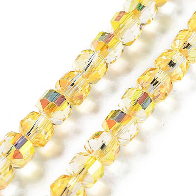 Electroplate Rondelle Glass Beads Strands