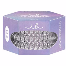 Invisibobble Slim Premium Crystal Clear - Hair band (3 pcs)