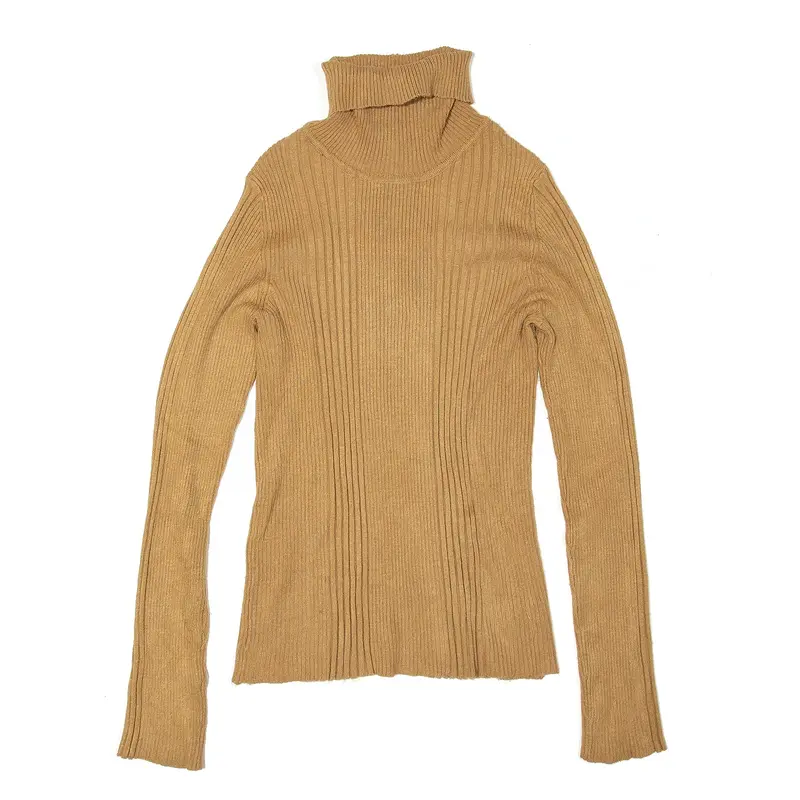 Jumper Brown Roll Neck Womens M