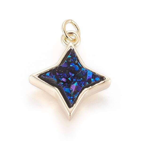 Druzy Resin Pendants