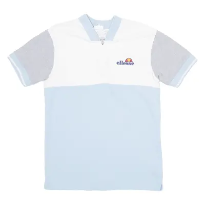 ELLESSE 1/4 Zip Mens Polo Shirt Blue M