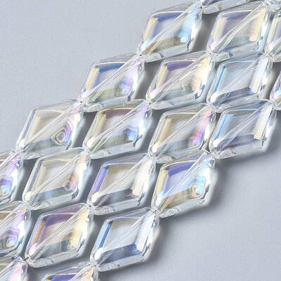 Electroplate Glass Beads Strands