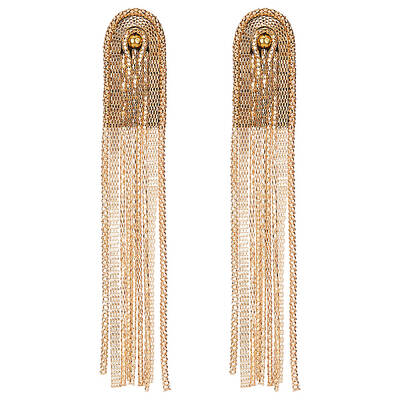 2Pcs Fashionable Alloy Tassel Epaulettes