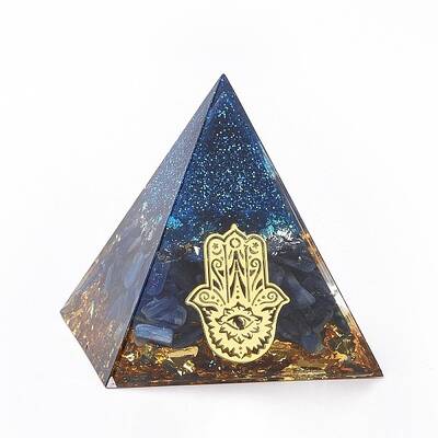 Resin Orgonite Pyramid Home Display Decorations