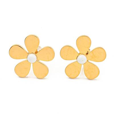304 Stainless Steel Enamel Stud Earrings for Women