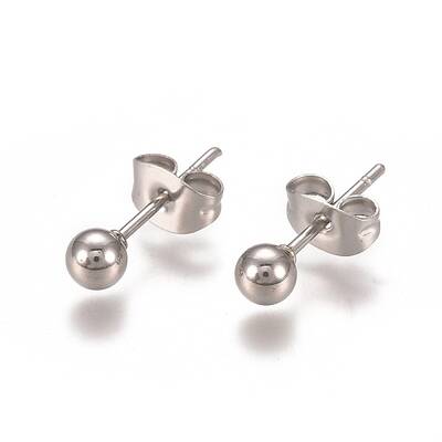 Tarnish Resistant 304 Stainless Steel Stud Earrings