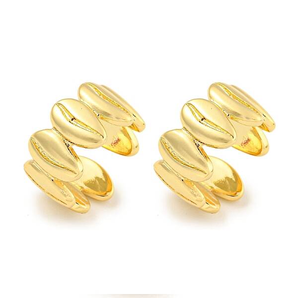 Brass Cuff Earrings
