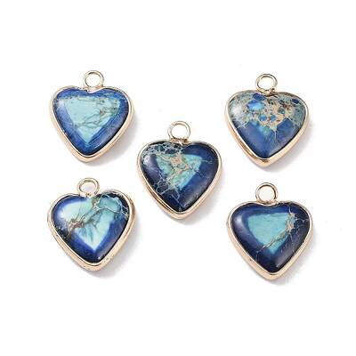 Dyed Synthetic Imperial Jasper Pendants