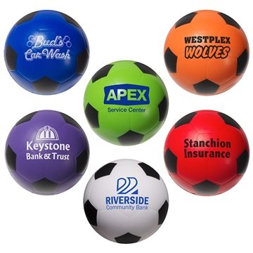 150 Custom Soccer Ball - Stress Reliever - Polyurethane