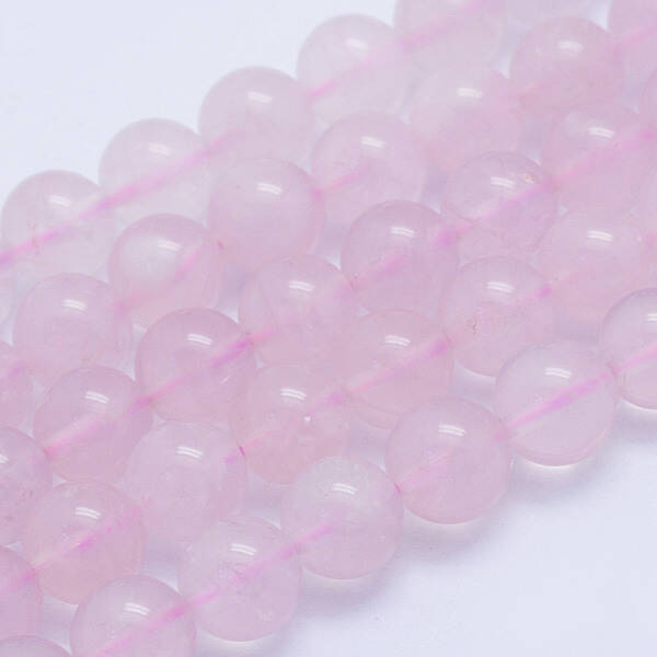 Natural Brazil Rose Quartz Beads Strands