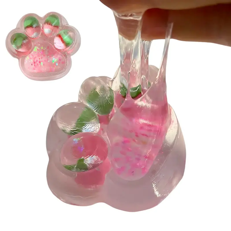 2PCS Taba Squishy，Cat paw，Very Sticky and Soft Squishy，Various Styles taba Squishy paw，with Cartoon Box，Surprise Gi...